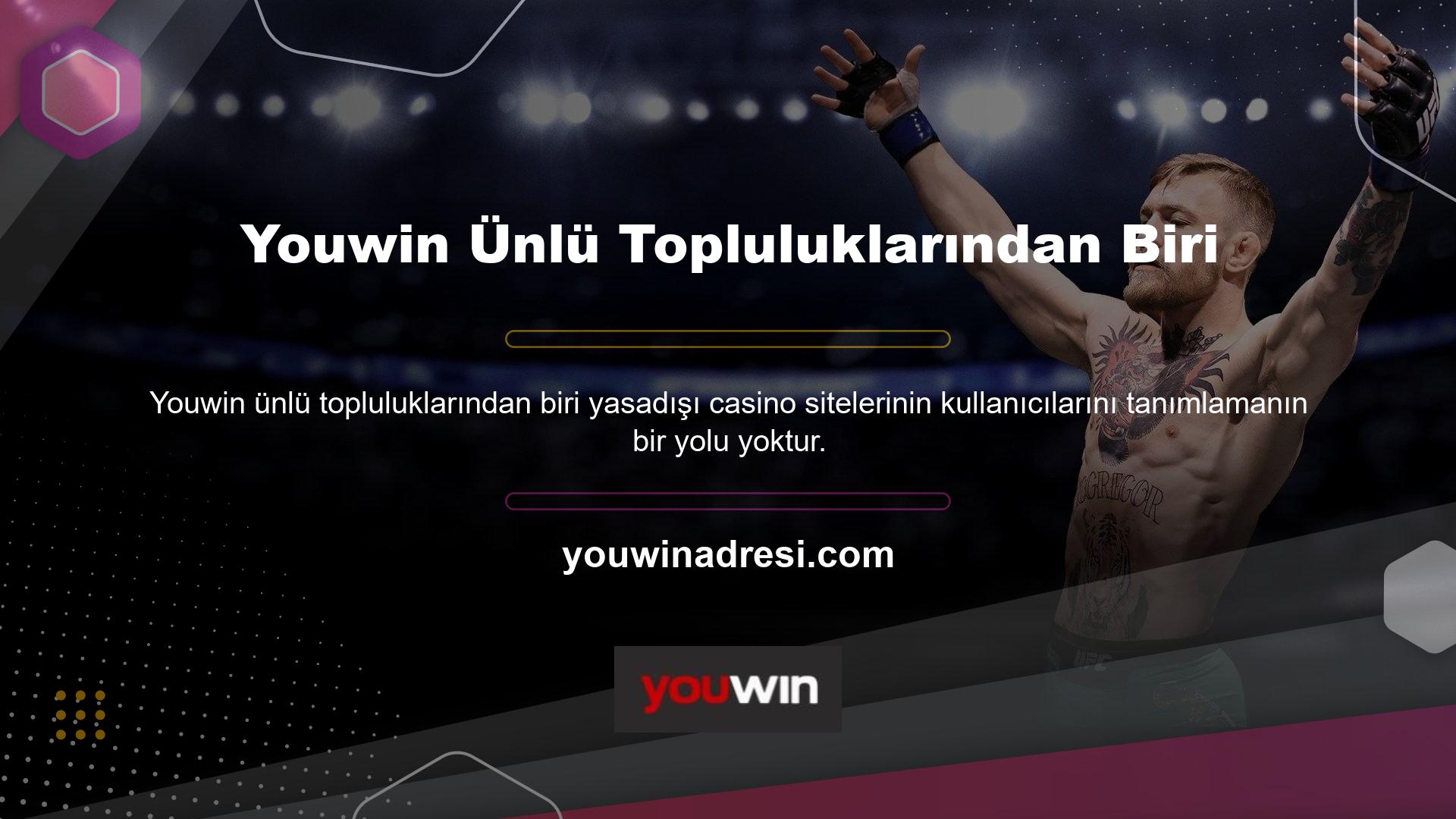 Türkiye'nin en ünlü topluluklarından biri olan Youwin herhangi bir mobil cihaz veya bilgisayardan erişilebilmektedir